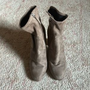 Steve Madden Taupe Sock Booties